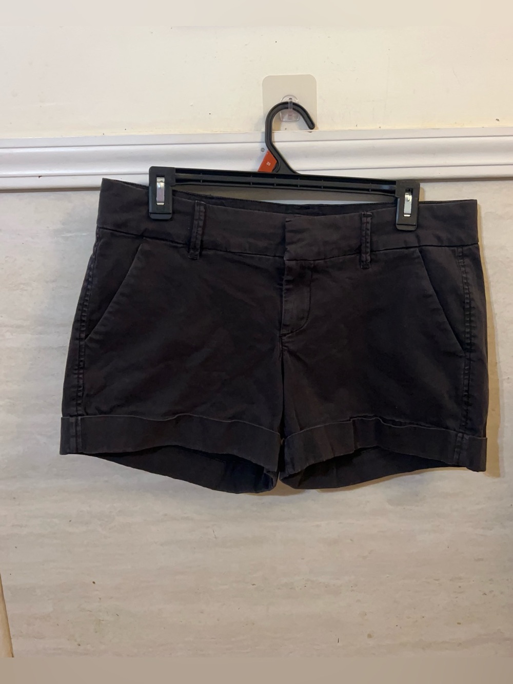 Dear John Denim Hampton Cuffed Shorts in black.